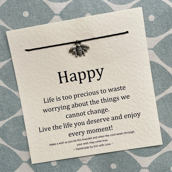 "Happy" Wish Bracelet