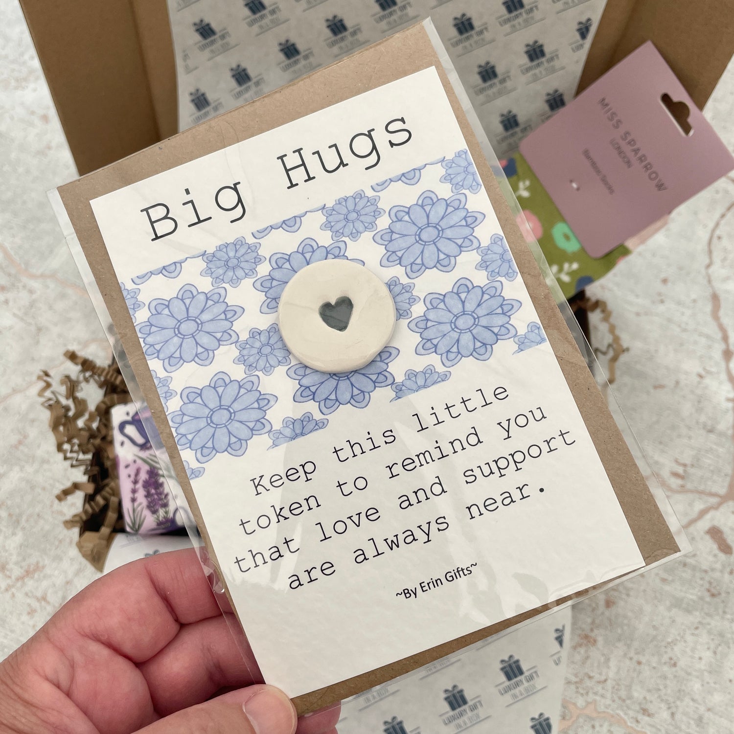 Big Hugs ceramic pocket trinket