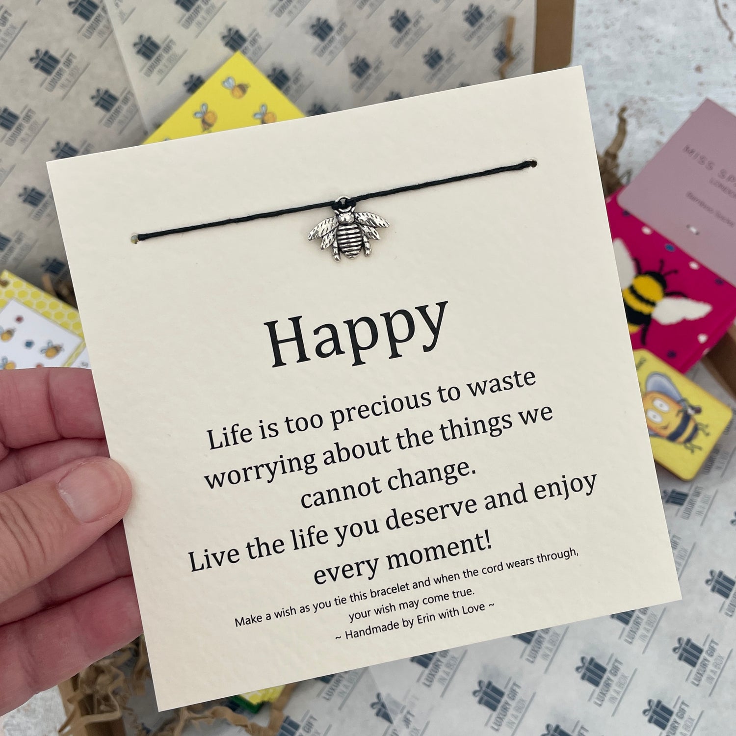 Bee Happy Wish Bracelet
