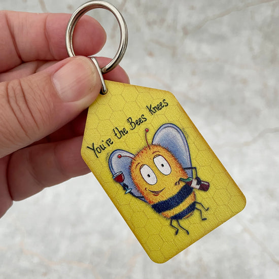 Bees Knees Keyring