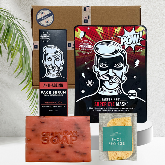 Mens Anti-ageing Moisturising Face Serum Skincare Gift Box